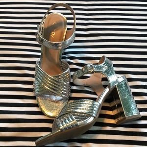 Abound Metallic Silver Heels